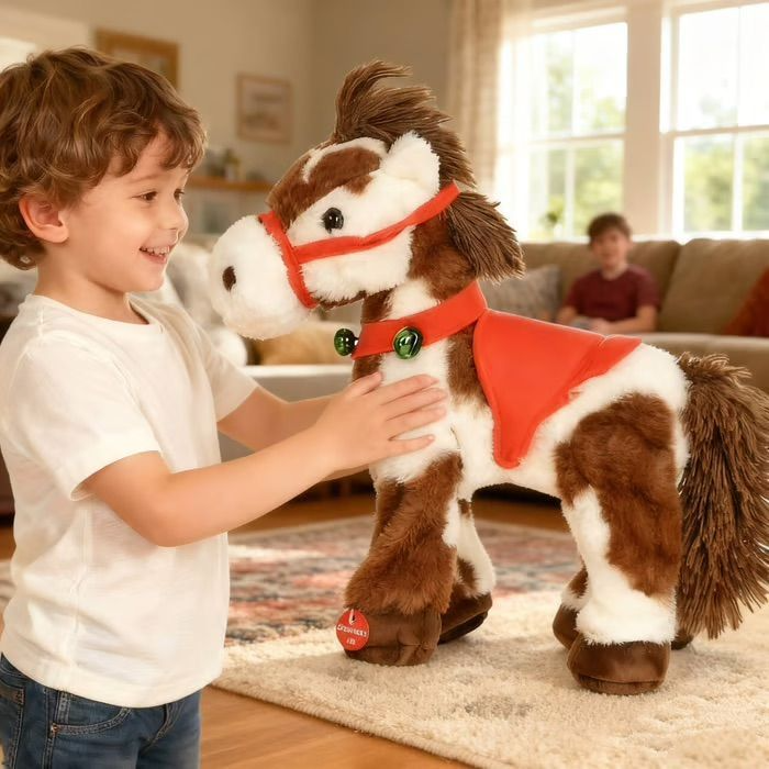 🐎❤️Spotted Electric Plush Horse